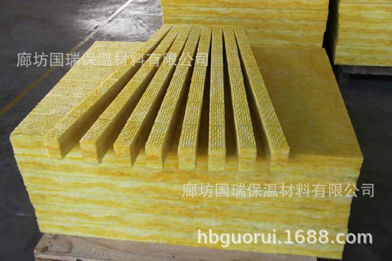 河北國(guó)瑞玻璃棉板 保溫材料玻璃棉阻燃隔熱防火玻璃棉板批發(fā)示例圖4
