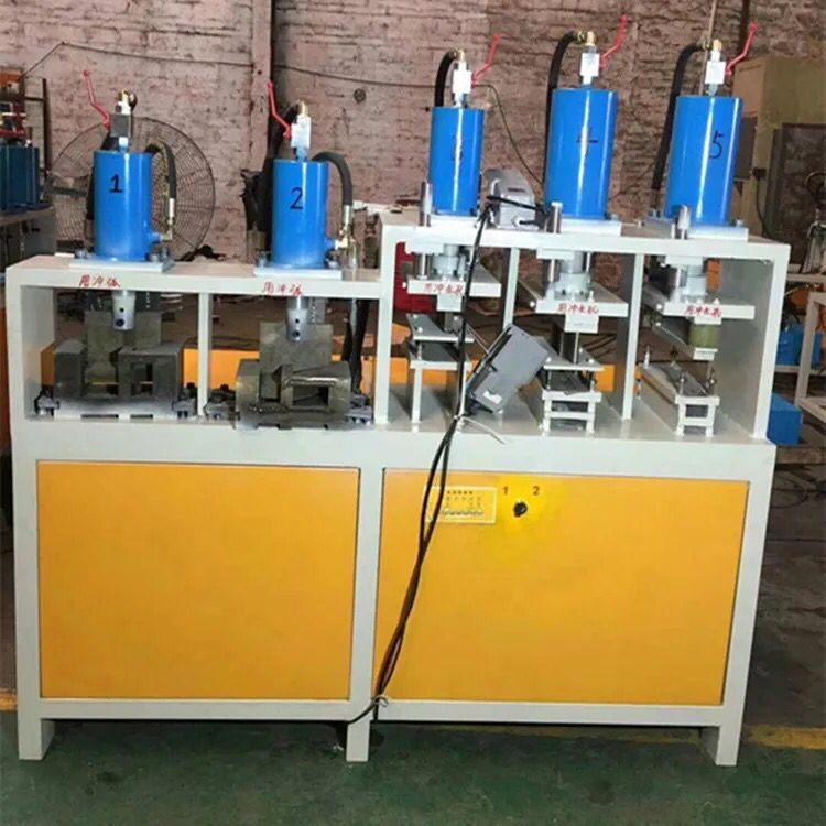 沖孔機SK-CKJ-63-7半自動液壓管材沖孔機益工云南四川槽鋼角鋼打孔機