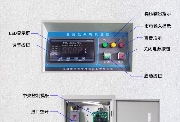 河北阿奇夏米爾鏡面火花機專用穩壓器SBW-15KVA 穩壓器生產廠家示例圖6