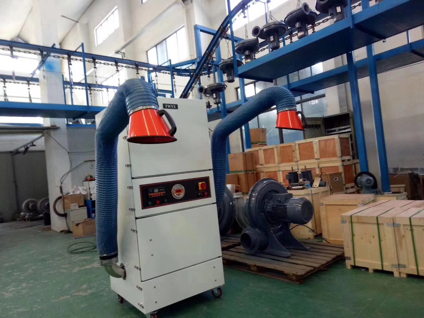 石雕打磨雕刻粉塵收集 工業(yè)集塵器 粉塵收集柜式工業(yè)集塵機(jī) 廠家示例圖10