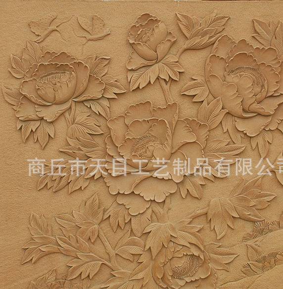 廠家直銷砂巖浮雕 中式砂巖浮雕背景墻示例圖2