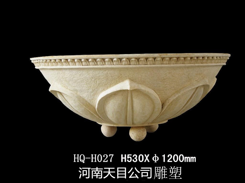 低價批發砂巖花盆,景觀砂巖花盆定制示例圖5