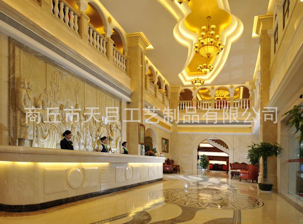 河南砂巖背景墻裝飾壁畫、人造砂巖、專業雕刻來圖訂做示例圖7