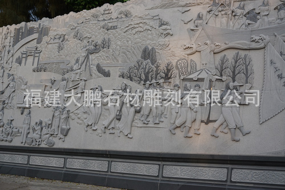 石雕浮雕 惠女浮雕壁畫(huà) 石雕浮雕壁畫(huà)雕刻可定制示例圖4