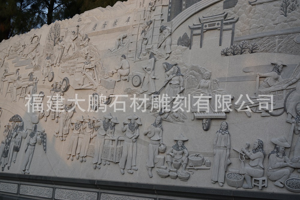 石雕浮雕 惠女浮雕壁畫(huà) 石雕浮雕壁畫(huà)雕刻可定制示例圖3