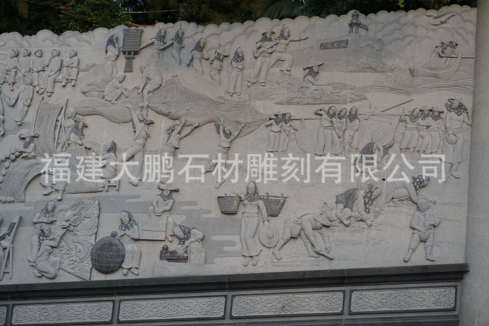 石雕浮雕 惠女浮雕壁畫(huà) 石雕浮雕壁畫(huà)雕刻可定制示例圖1