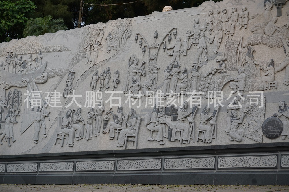 石雕浮雕 惠女浮雕壁畫(huà) 石雕浮雕壁畫(huà)雕刻可定制示例圖6