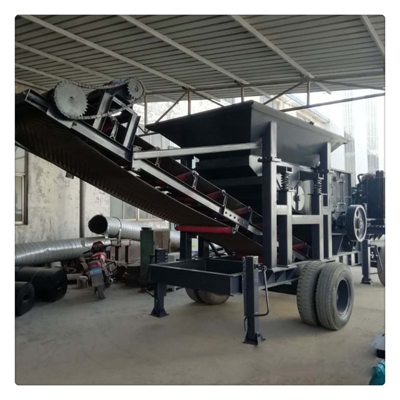 大口徑箱式破碎制砂機 大理石箱式石料生產線 石灰石移動破碎機