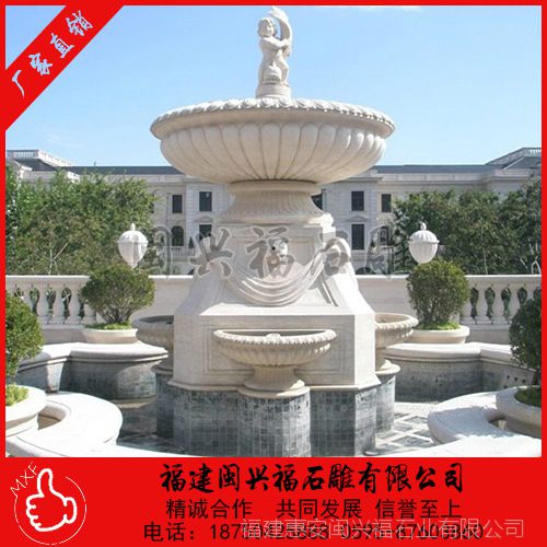 廠家直銷石雕噴泉 花崗巖大理石流水噴泉廣場雕塑