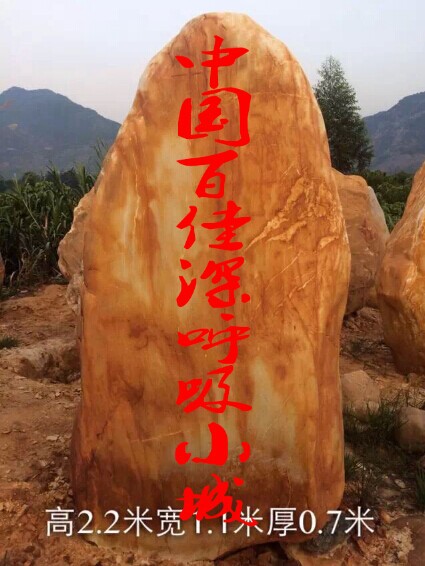 太原景觀石，太原園林石，太原黃蠟石，太原觀景石示例圖5
