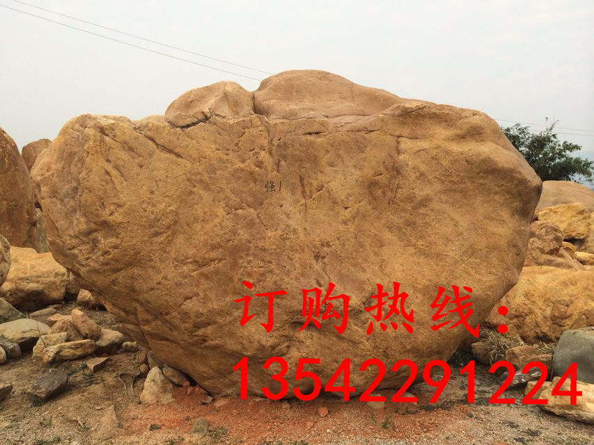湖南園林石場供應(yīng)園林石 景觀石 黃蠟石 刻字招牌石批發(fā)示例圖1