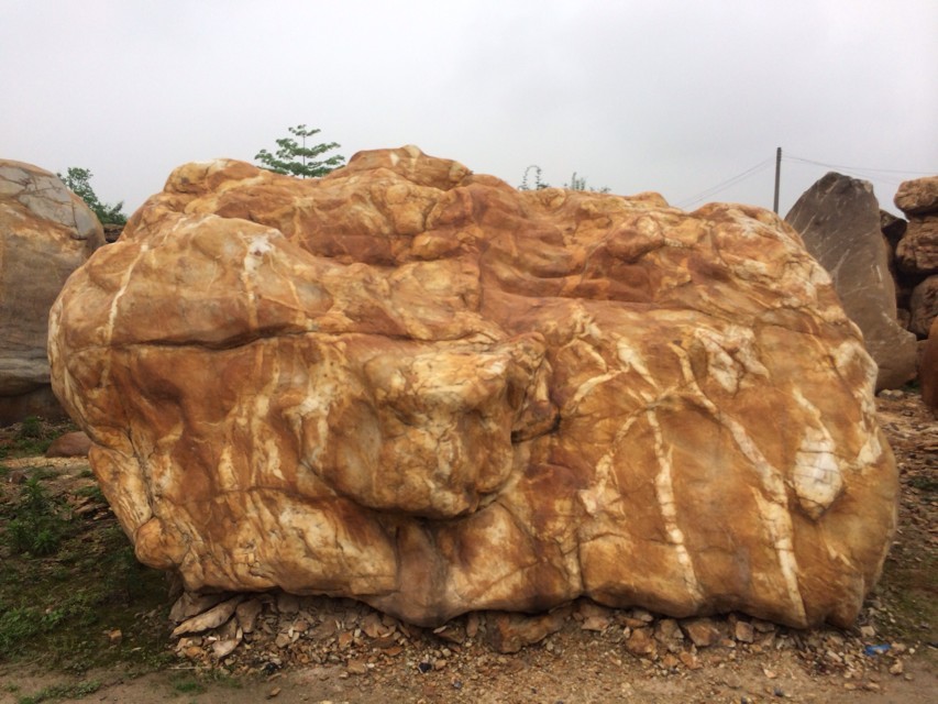 運城景觀石，臨汾園林石，呂梁園林黃蠟石，汾陽景觀刻字石示例圖12