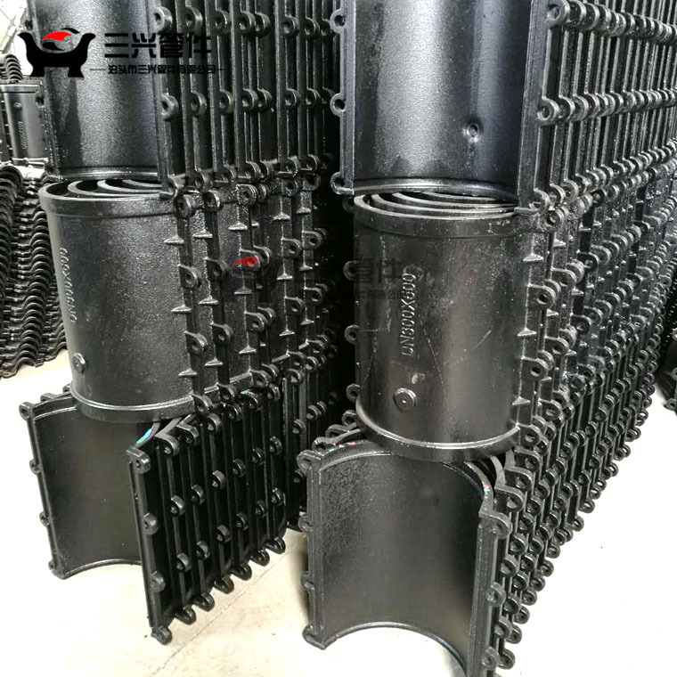 廠家直銷三通搶修哈夫節變徑分水PE管P90球墨鑄鐵三通堵漏器示例圖29