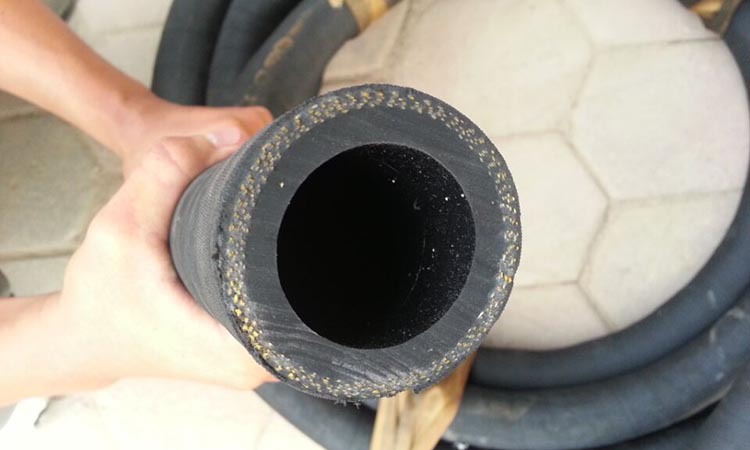 廠家直銷高耐磨噴砂管 夾布夾線噴砂管 船廠專用耐磨噴砂橡膠管示例圖7