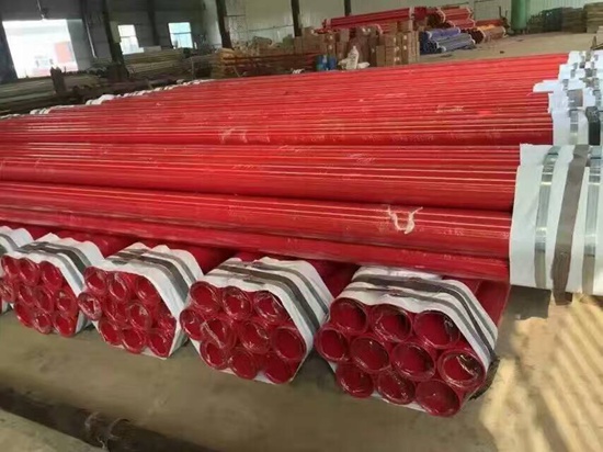 涂塑消防鋼管 消防用鋼塑復合管 內外涂塑復合管廠家