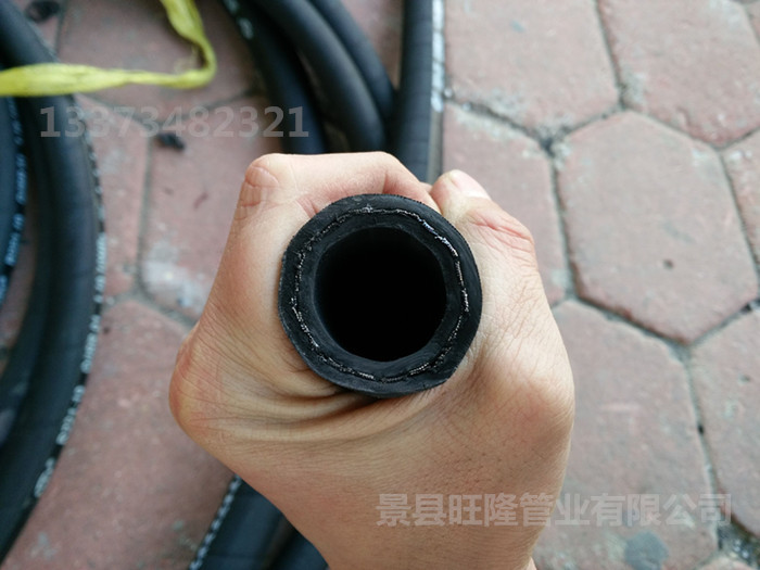 廠家直供編織高壓膠管 雙層鋼絲編織橡膠管示例圖11