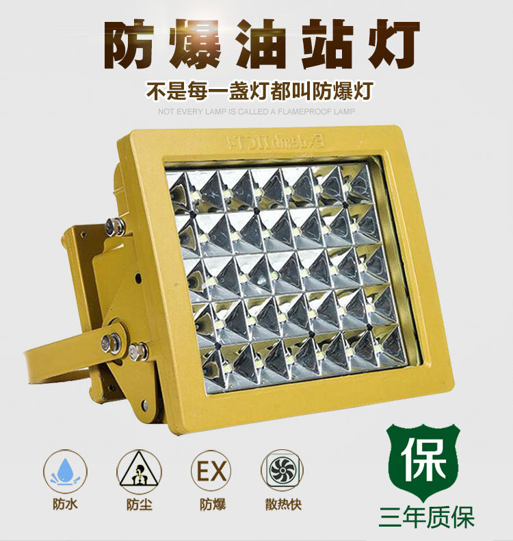 正安 CCD97同款防水防爆泛光燈 LED加油站防爆燈 化工廠照明燈示例圖1