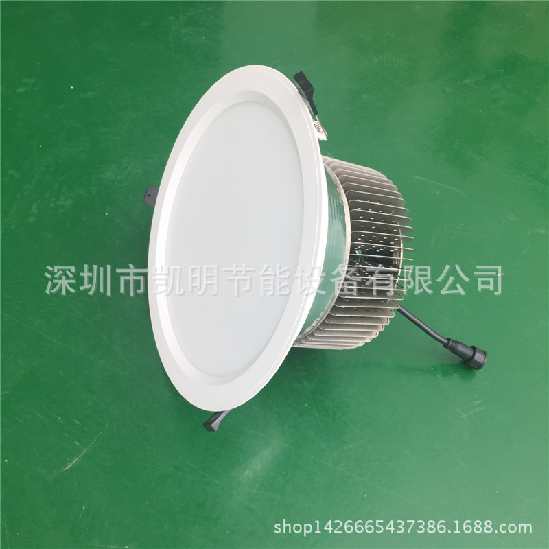 凱明直銷120W筒燈 方形COB筒燈120WLED 嵌入式象鼻燈牛眼燈射燈示例圖4