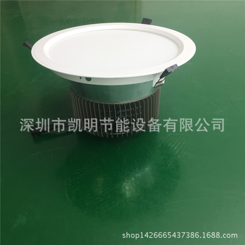凱明直銷120W筒燈 方形COB筒燈120WLED 嵌入式象鼻燈牛眼燈射燈示例圖7