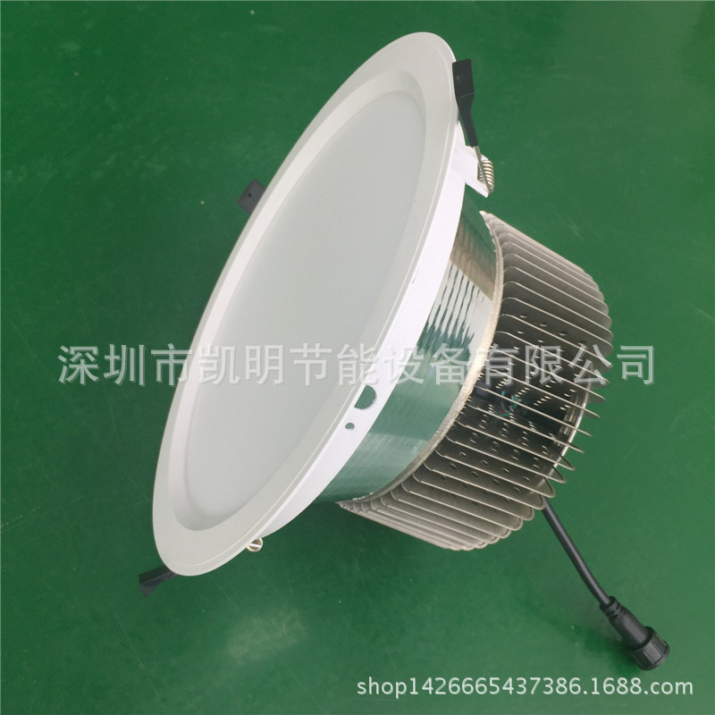 凱明直銷120W筒燈 方形COB筒燈120WLED 嵌入式象鼻燈牛眼燈射燈示例圖5