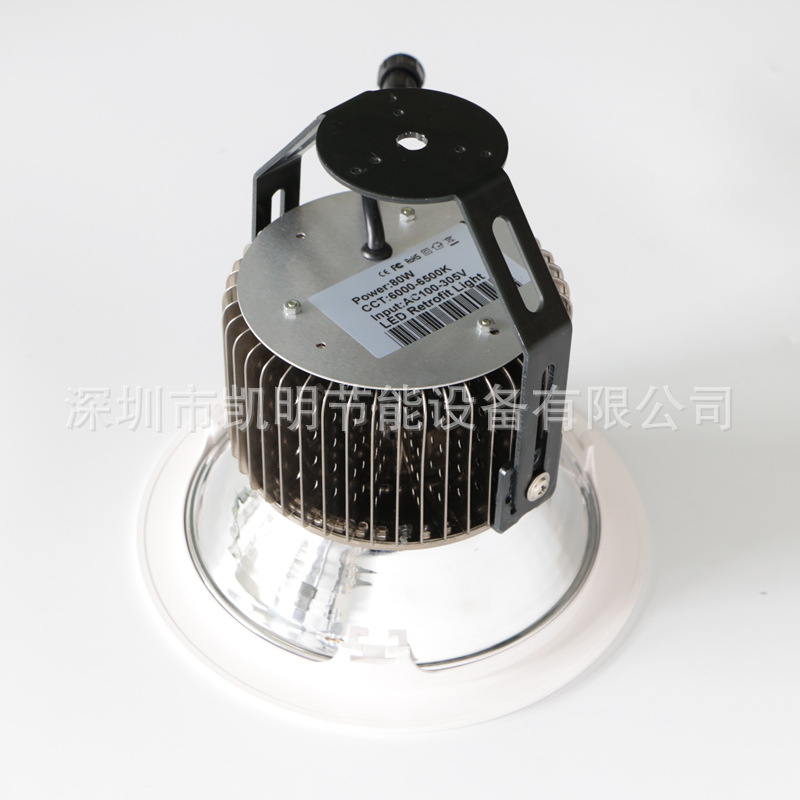 室內LED射燈 KW-SD50W 60W 80W 100W 6寸8寸10寸大瓦數COB射燈示例圖2