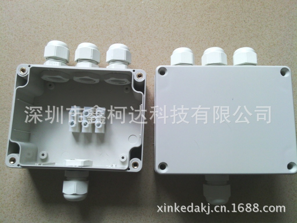 深圳鑫柯達(dá)供應(yīng)路燈礦燈防水接線盒 LED匯線盒  戶外燈具防水盒示例圖2