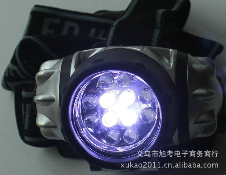 zs戰(zhàn)術(shù)頭燈 釣魚燈  礦燈 野營燈 12LED頭燈 戶外用品 廠家直銷示例圖4