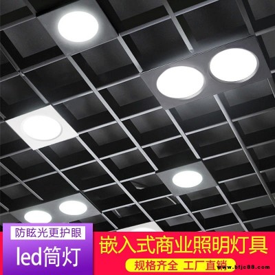 led格柵燈15x15 雙頭方形葡萄架射燈 寶益萊商鋪照明燈具