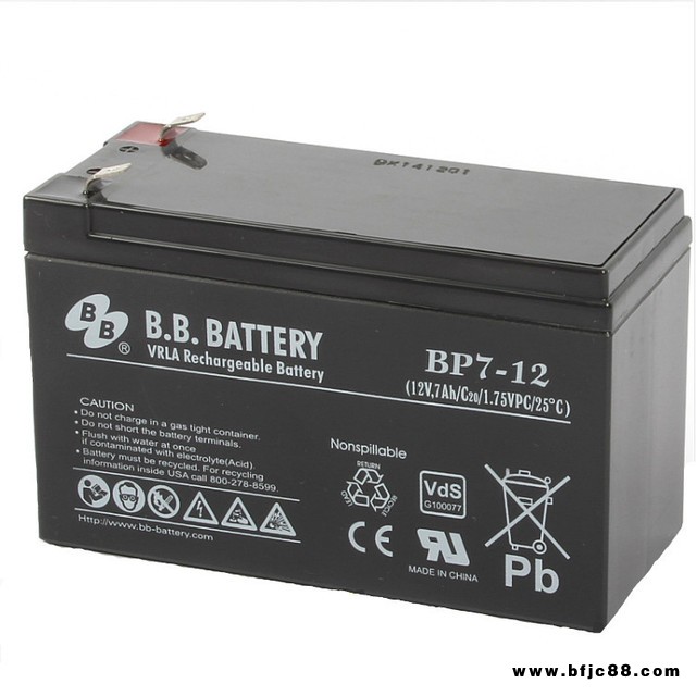 臺灣BB美美BATTERY蓄電池BP7-1212V7AHUPS應(yīng)急燈電源APC專用