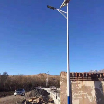 靜海農村5米6米7米節能LED太陽能路燈，廣場高桿燈庭院燈廠家，光伏40瓦50瓦太陽能路燈 奕涵照明