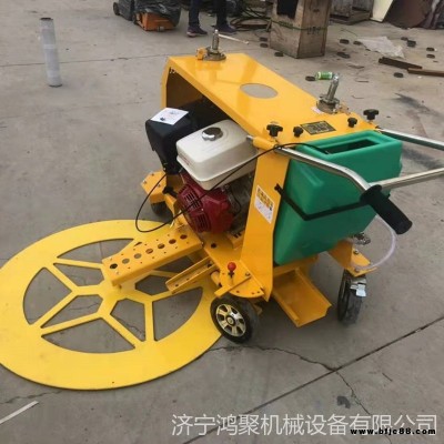 鴻聚牌混凝土瀝青井蓋切割機 市政井周切割機 公路養護井蓋切割機