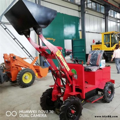 環(huán)保電動裝載機 四驅(qū)電動裝載機  農(nóng)用果園養(yǎng)殖場裝載機 電動小型鏟車 抓草機