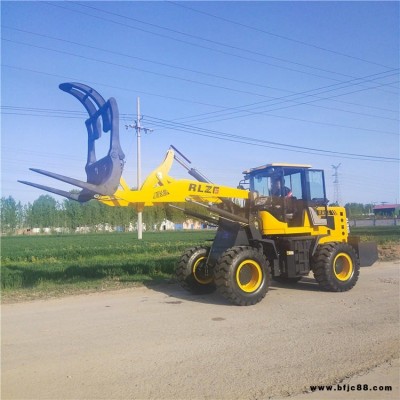 日力重工供應加長臂輪式抓木機 940小型抓木裝載機鏟車