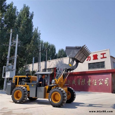 礦井隧道煤礦裝載機(jī)四驅(qū)雙油缸輪式鏟車(chē)加重巖石斗裝載機(jī)日力重工