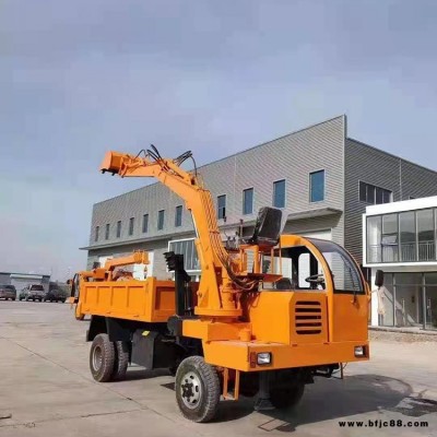 建筑工地輪式隨車挖 輪式小型隨車挖 翔云 四不像隨車挖 四驅自卸