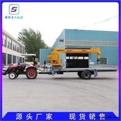 自制拖拉機底盤四驅(qū)拖拉機隨車起重機 10噸12噸拖拉機隨車吊報價