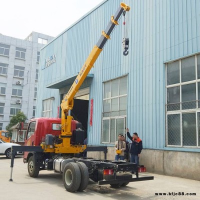 4噸藍牌重汽隨車吊 無線遙控多功能隨車起重機