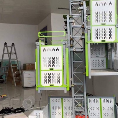 智慧工地展廳專用升降機模型 建筑工地施工升降機仿真遙控教學演示模型
