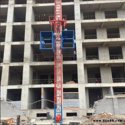 根發 SS1t/1t建筑物料提貨機 福建安徽蓋房用灰斗車提料 施工升降機 廠家