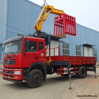 夾磚抱磚隨車吊 63噸小型折臂東風隨車起重機