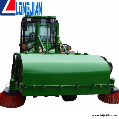 車間工廠封閉非電動(dòng)清掃車 大型多功能道路掃路車 路面清掃車 現(xiàn)貨   裝載機(jī)改裝掃路車  lj3600