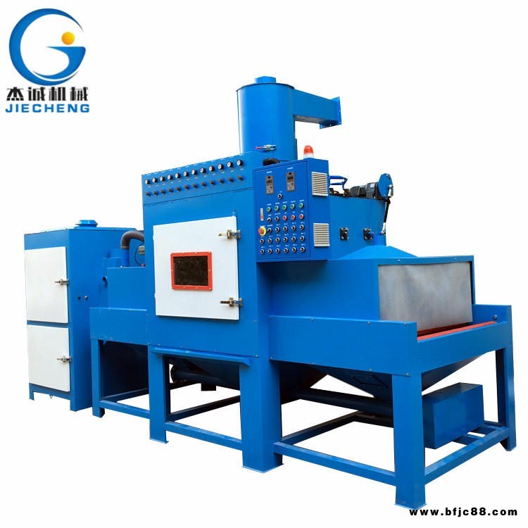 杰誠(chéng) 廠家直供自動(dòng)噴砂機(jī) 五金壓鑄件滾軸輸送式自動(dòng)噴砂機(jī)
