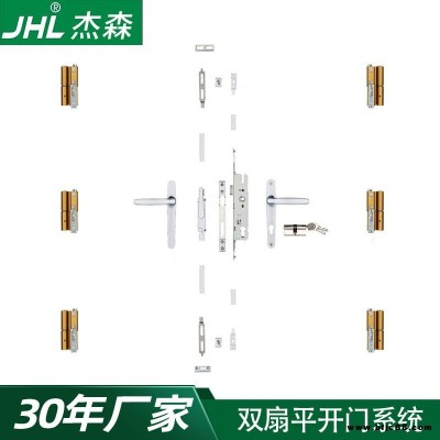 鋁合金平開門五金件PKM-L02 適用普通鋁材 杰森五金門窗五金系統 把手合頁可選配