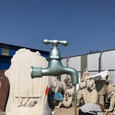 玻璃鋼水龍頭雕塑 景區懸空流水龍頭擺件 佰盛雕塑