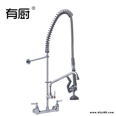 有廚入墻式花灑衛浴套裝 跨境貨源雙溫高壓花灑全銅商用冷熱水龍頭