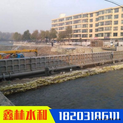 液壓景觀攔河壩 碳鋼攔河鋼壩 景區大跨度合頁壩 鑫林 包郵上門