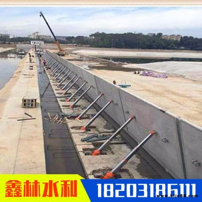 低橫軸液壓鋼壩 景觀液壓鋼壩閘 景區大跨度合頁壩 鑫林