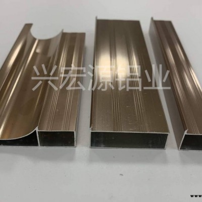 鋁合金櫥柜門型材 帶外晶鋼玻璃門隱框拉手邊框鋁材定制新款晶鋼門 電泳銀白櫥柜晶鋼門鋁型材櫥柜門晶鋼鋁