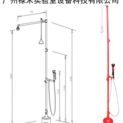 祿米實驗室304不銹鋼復合式洗眼器，噴淋式洗眼器，緊急淋浴器LUMI-LYQ25