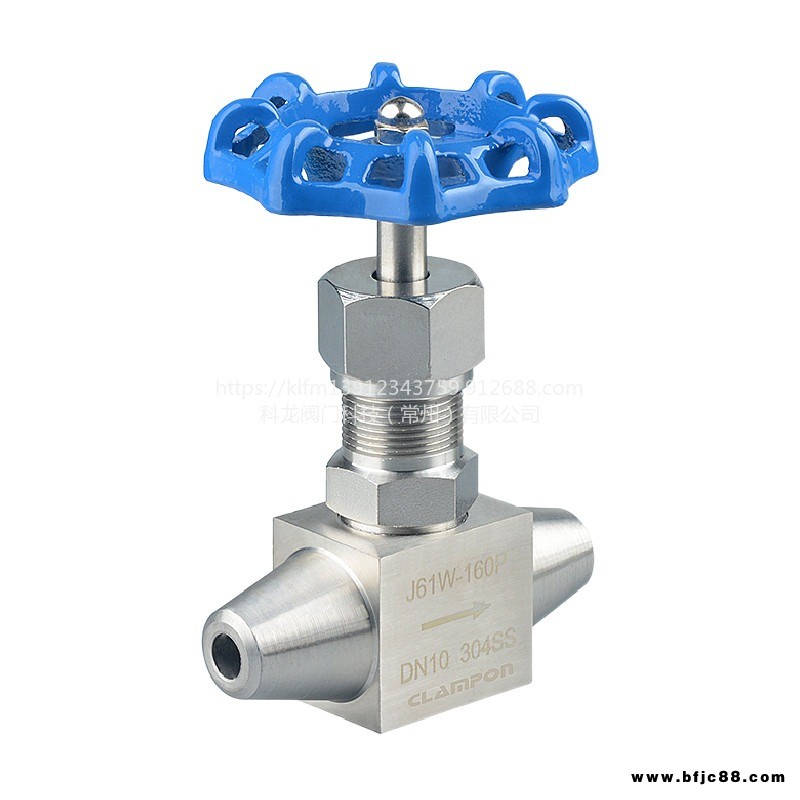 手動(dòng)電站焊接針形閥，J61Y-160P不銹鋼電站高溫高壓對(duì)焊氣體針形截止閥